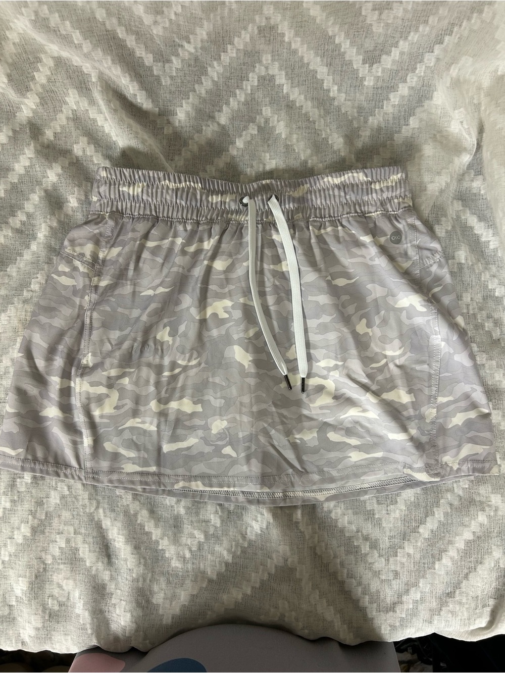 dip Light Gray Camo Skater Skirt